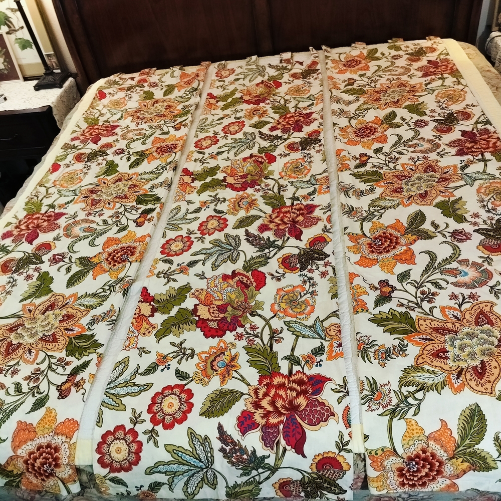 Cost Plus World Market Jacobean Curtain Panels (3)